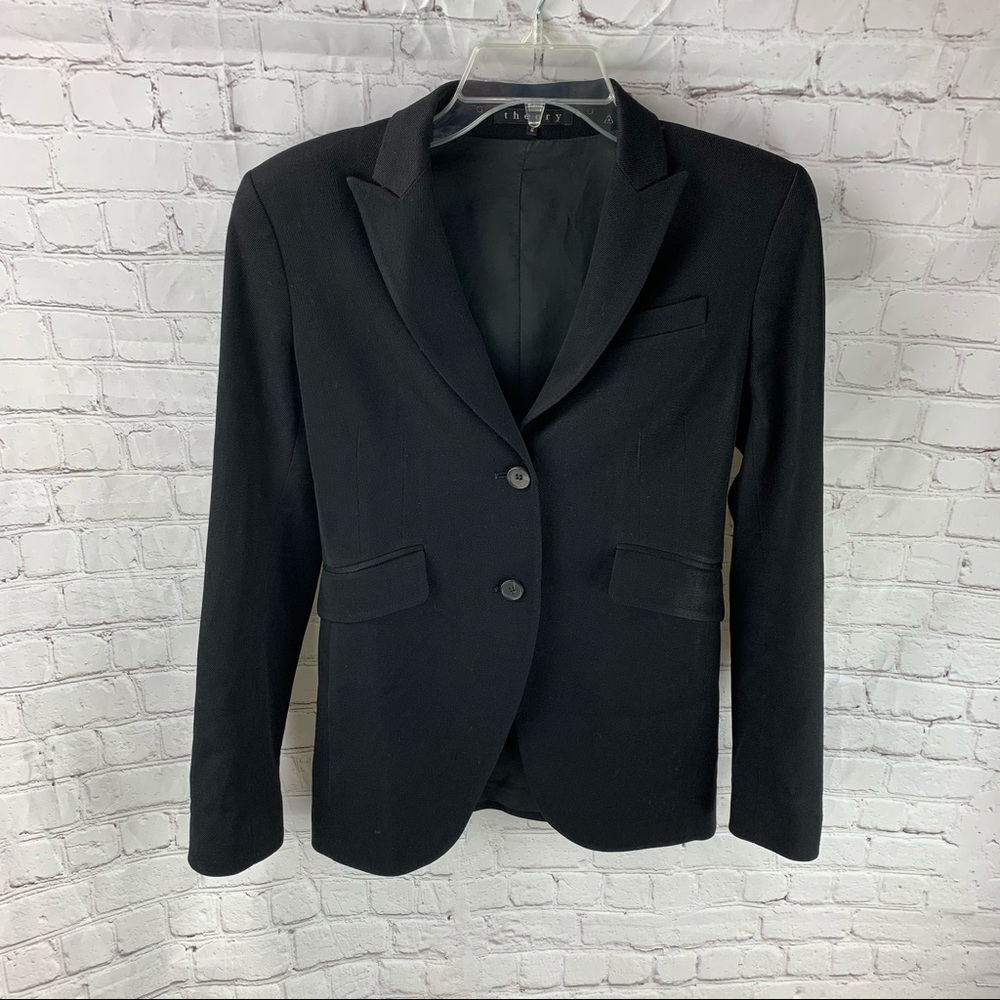 Theory Two Button Wool Blazer - image 2